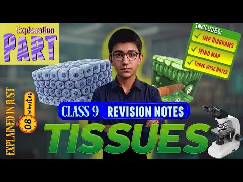 TISSUES Class 9 Notes Explained! 📄 Science Chapter 6 (2025-26) | Full Chapter Revision