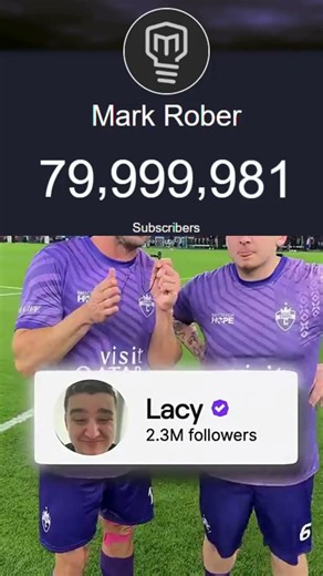 Mark Rober Hits 80M SUBSCRIBERS ! 🏈🔥 🇺🇸 #shorts #markrober #football #80million #youtube #worldcup