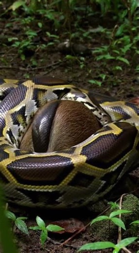 Reticulated Python – The Longest Snake in the World #shortvideo #snakelovers #educational