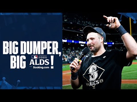 DUMP IT HERE! Cal Raleigh seizes the moment with a BIG ALDS for the Mariners 🔱