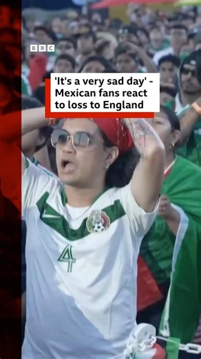 Mexico's World Cup campaign ended with a 3-2 defeat to England in Mexico City. #BBCNews