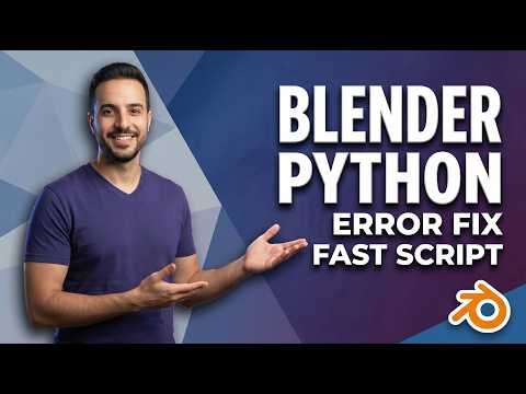 Blender Python Error Fix (Fast Script Solution)