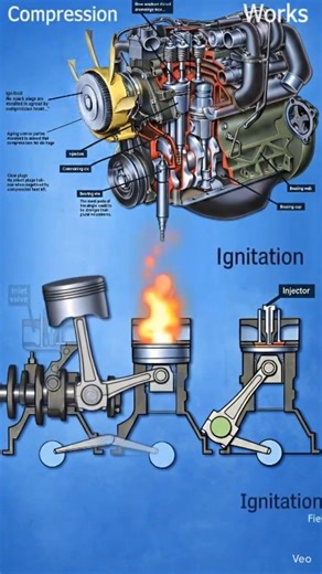 🔥 How a Diesel Engine Works | Complete Diesel Engine Animation Explained 🚛⚙️#DieselEngine