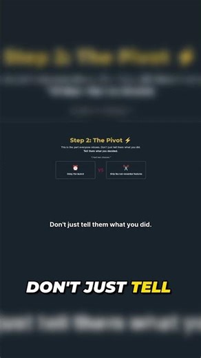 Master the Hook, Pivot, and Proof Formula for Job Interview. #selfimprovement #personaldevelopment