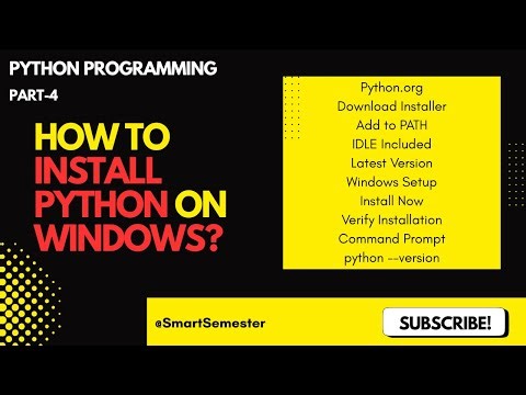 How to install Python on Windows? | Python Programming | Basics to Advanced Concepts