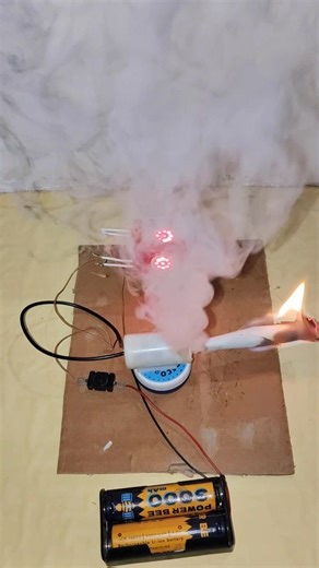 DC Motor Smoke Machine Experiment | Simple DIY Project
