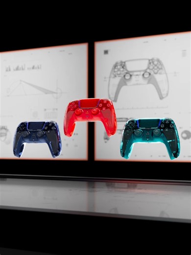 Introducing the transparent Prism Collection, launching February 4⁣ ⁣ 🧡 Flare Orange⁣ 💚 Emerald Green⁣ 🩶 Graphite Gray⁣ #Sony #PlayStation