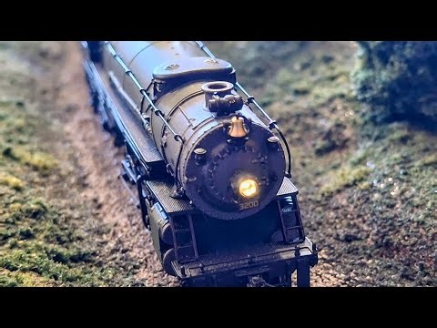Great Northern Railway Double Heading Steam Freight N Scale