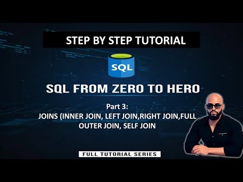 SQL JOINs Made Easy | INNER, LEFT, RIGHT, FULL & SELF JOINs (Zero to Hero)