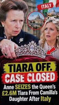 Camilla’s Daughter LOSES A PRICELESS Royal Tiara! 😱 #QueenCamilla #RoyalFamily #RoyalNews