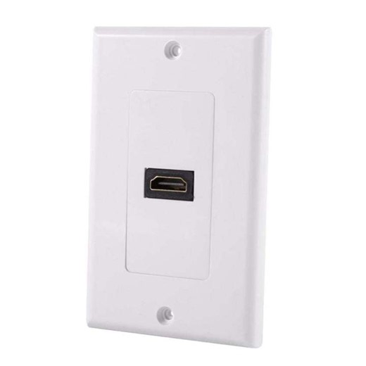 GazechimpHDMI Distribution and Organization Wall Plates Panel, Single Gang HDMI 4K Audio/Video Pass Through Component Wall Outlet Plate for TV and Home Theater | Lazada Malaysia