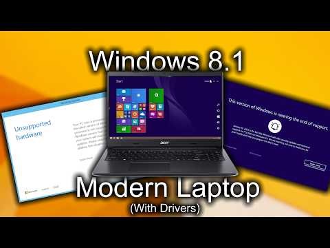 Installing and Dual-booting Windows 8.1 on a Modern 2022 Acer Laptop, with Working Drivers