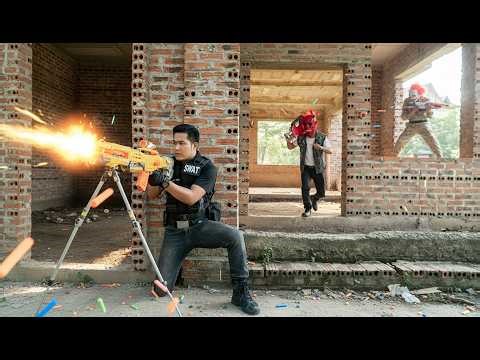 LTT Nerf Mod : SWAT TEAM Mission - Elite Nerf Guns Versus Gorgon Syndicate Crime Raid