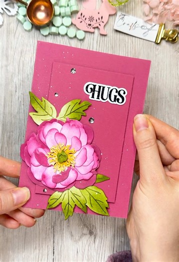 Stunning Bordeaux Greeting Card Idea