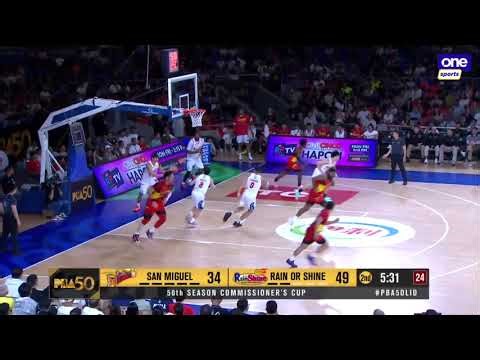 SAN MIGUEL vs RAIN OR SHINE | 2ND QUARTER HIGHLIGHTS | PBA SEASON 50 COMMISSIONER’S CUP