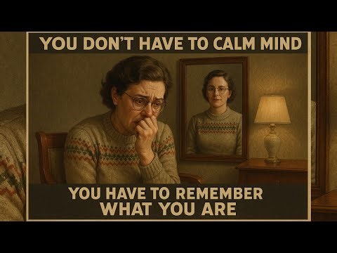 You Don't Have to Calm the Mind, You Have to Remember What You Are