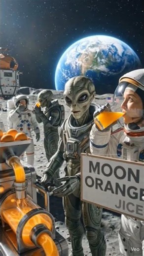 🌌 Alien Arrival on the Moon | Futuristic Space Adventure#SciFiWorld #AIArt #SpaceStory #FutureVision