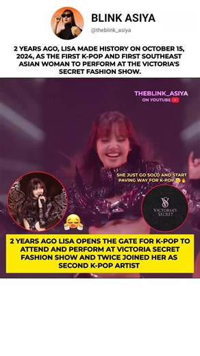 2 years ago, LISA made history 🔥💅 #lisa #lalisa #lisaedit #blackpink #fypシ