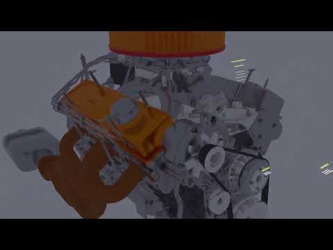 V8 Engine 3D Breakdown