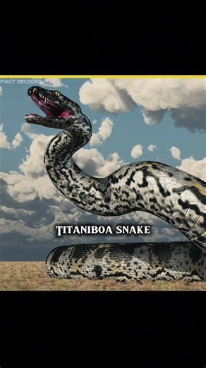Ancient Titanoboa Snake Discovery #facts