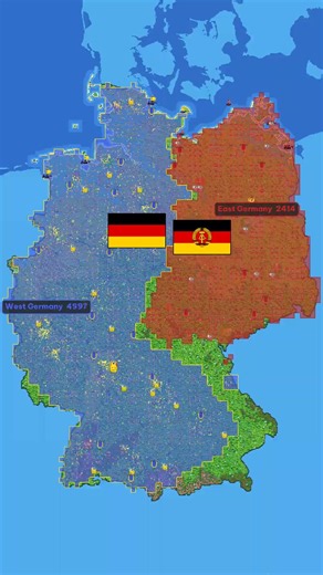 WEST GERMANY vs EAST GERMANY - WorldBox