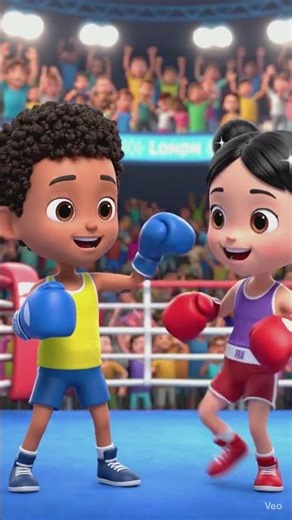🥊 Boy vs Girl Boxing Challenge | Funny Cartoon Fight Story 😄 #animation #cartoon #cartoonvideo