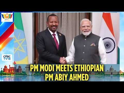 PM Modi Holds Key Bilateral With Ethiopian PM Abiy Ahmed Ali At Hyderabad House Ahead Of BRICS |N18G