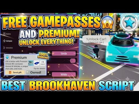 *KEYLESS* BROOKHAVEN SCRIPT 2026! 😱 DARK HUB PREMIUM (FREE GAMEPASSES + UNLOCK ALL CARS) NO KEY! 🤫