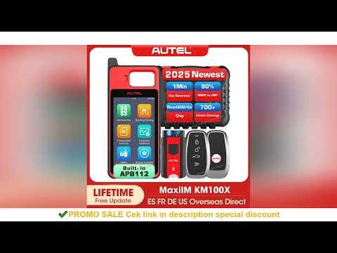 2025 Autel MaxiIM KM100 Key Fob Programming Tools KM100X key Programmer 60s Key Generation OBD IMMO
