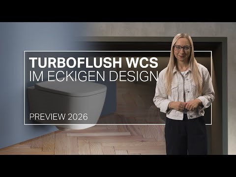 Neue TURBOFLUSH WCs von Geberit im ECKIGEN DESIGN – Lerne die Neuheiten 2026 kennen!