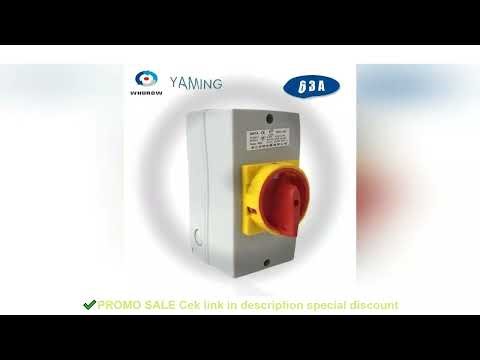 YMD11-63D ON-OFF Two Positions Isolator Disconnect Switch 63A 3P Padlock Cam Changeover With IP65 Wa