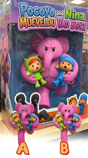 Unboxing Niddle Pop Pocoyo Nina Vad Boyz Elly Captured by Villains Toys - Which one is correct?