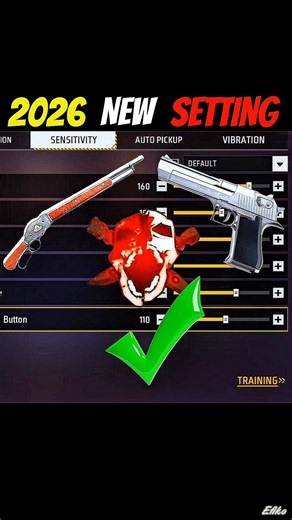 Raistar Secret Sensitivity Setting || All Gun Auto Headshot Sensitivity Settings In Free Fire 2026
