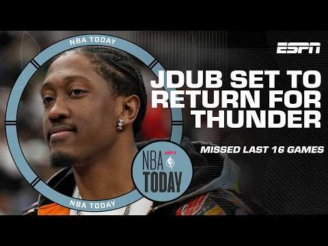 Jalen Williams set to return for Thunder + Reaction to fight vs. Wizards | NBA Today