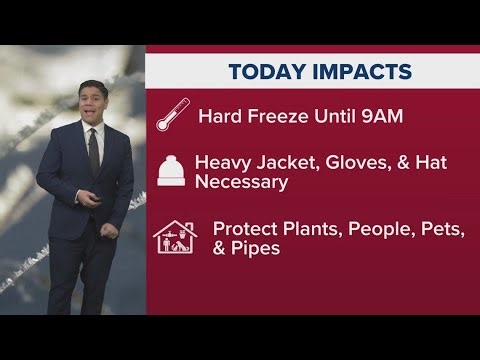 Weather Impact Alert: Waking up to freezing temperatures in Houston