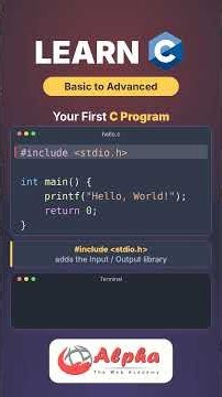 C Programming | Basic to Expert | Full C Course | AlphaWebAcademy #cprogramming #ctutorial #coding