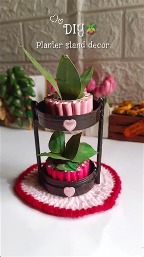 diy planter decor waste material craft 🪴#diy #craft #planter #decor #viral