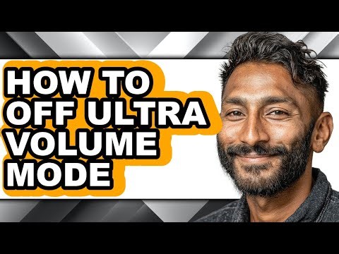 How to Off Ultra Volume Mode (easy Method)
