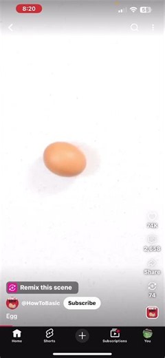 It’s just an egg