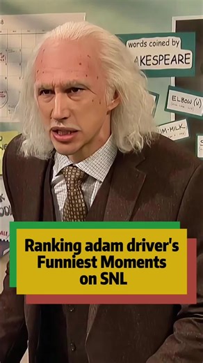 Ranking adam driver's Funniest Moments on SNL#fyp #snl #funny #adamdriver #celebrity