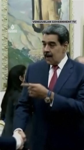 Hours before the US announced they had captured Venezuelan President Nicolas Maduro, state television released video showing him receiving a Chinese government representative at the presidential palace. | Al Jazeera English