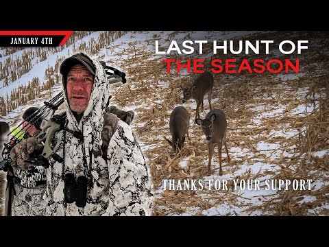 Last Hunt of the Season - Hunting my Best Spot on a Warm Day | Bowhunting Whitetails w/ Bill Winke