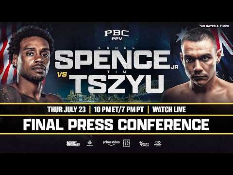 Spence vs. Tszyu FINAL PRESS CONFERENCE LIVESTREAM
