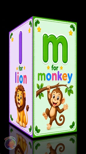 small alphabet letters a to m(a for apple - m for monkey) part 1 abc song