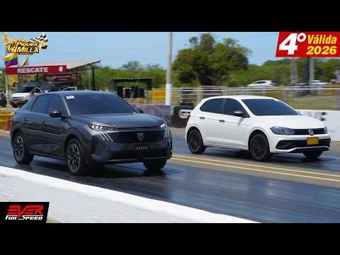 CARRERAS de autos de 18 y 17 seg. Piques 1/4 de Milla Barranquilla 2026 🔥 4ta Válida