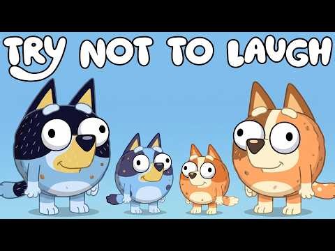 BLUEY - MEGA TRY NOT TO LAUGH 😂 [YTP] LAUGH RIOT💀 LIVE