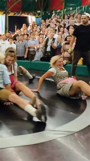 Slow-Motion Mayhem on the Famous Spinning Wheel Ride! #Oktoberfest #DevilsWheelEpic #Teufelsrad | Devils Wheel Oktoberfest