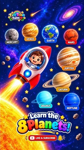 Learn the 8 Planets 🌍🪐🚀 | Solar System for Kids | Fun Space Learning #ThePlanets #SolarSystemForKids