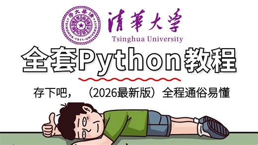 【Python教程】目前B站最全最细的Python零基础全套教程，整整300集，2026最新版（包含爬虫+数据分析），全程通俗易懂，一个月让小白从入门到精通！
