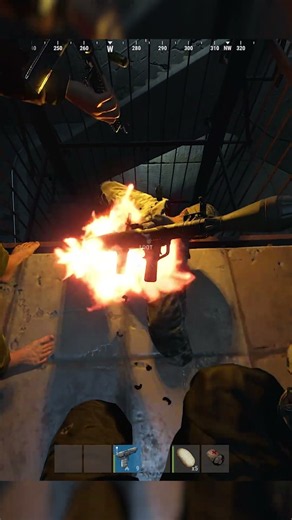 he got stuck in the shaft #rust